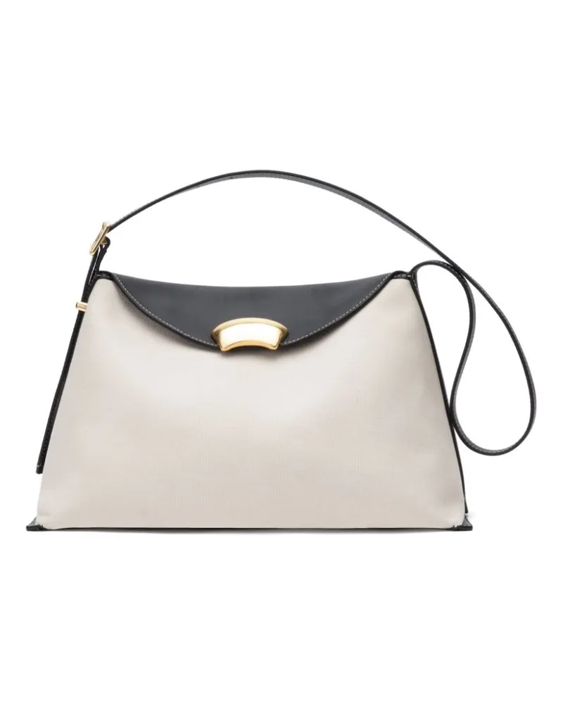 3.1 phillip lim Zweifarbige ID Soft Schultertasche - Weiß Weiß