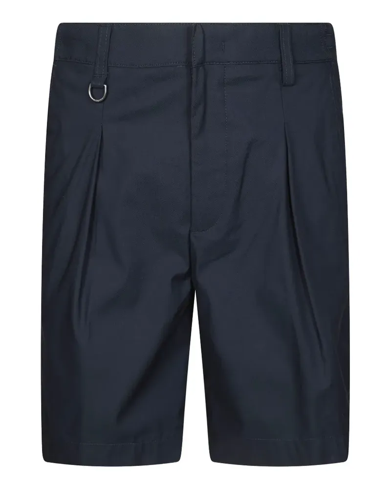 Paolo Pecora Milano pleated D-ring shorts - Blau Blau