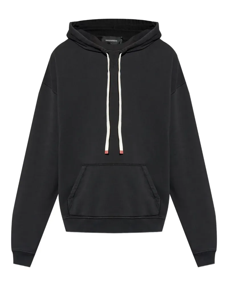 Dsquared2 Hoodie mit Kängurutasche - Schwarz Schwarz