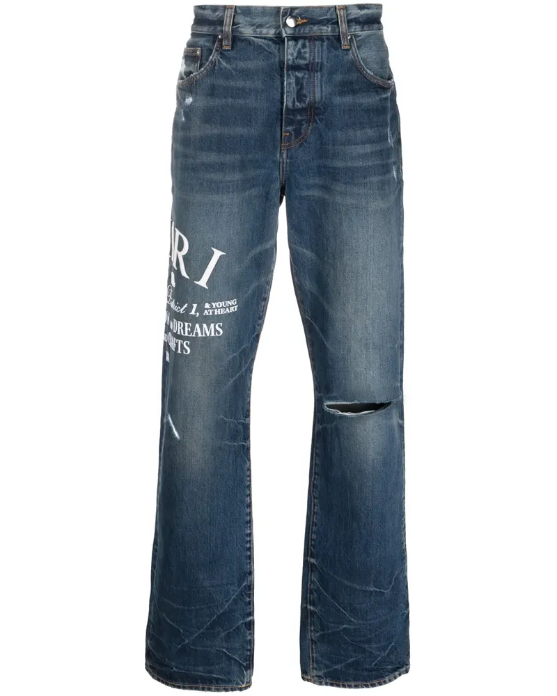 Amiri Arts District Straight-Leg-Jeans - Blau Blau