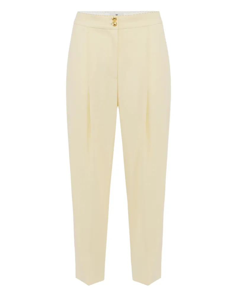 Elisabetta Franchi Hose mit Faltendetail - Nude Nude