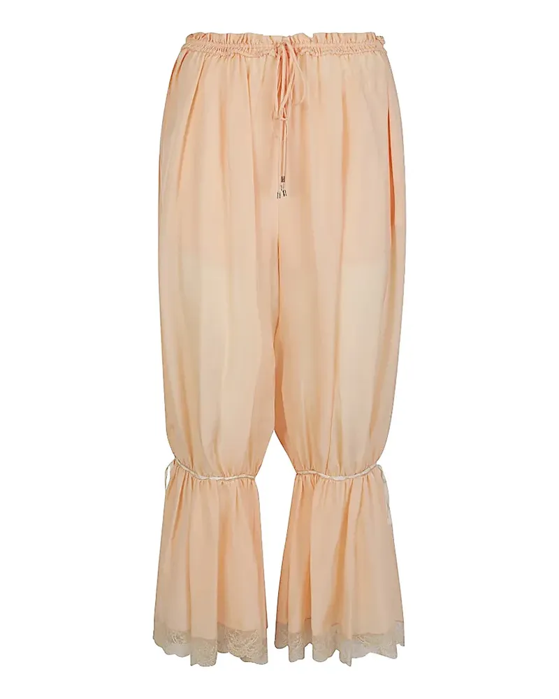 Chloé Cropped-Hose mit Spitzenbesatz - Rosa Rosa