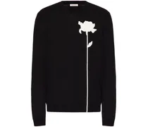 Pullover mit Blumenapplikation