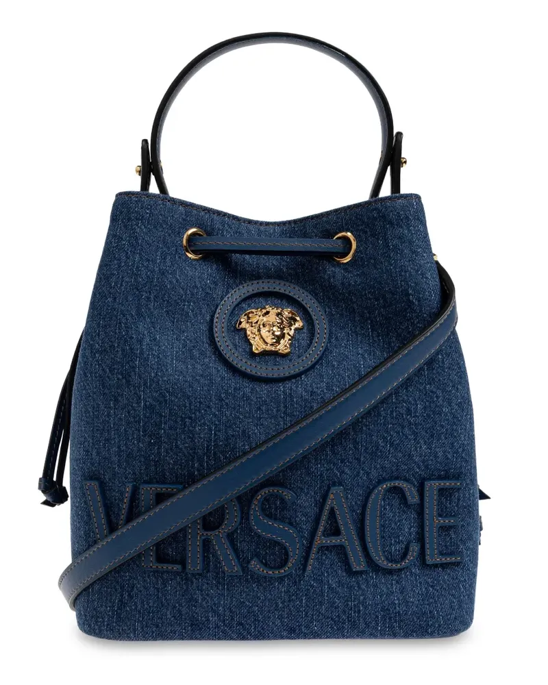 Versace La Medusa Jeans-Beuteltasche - Blau Blau