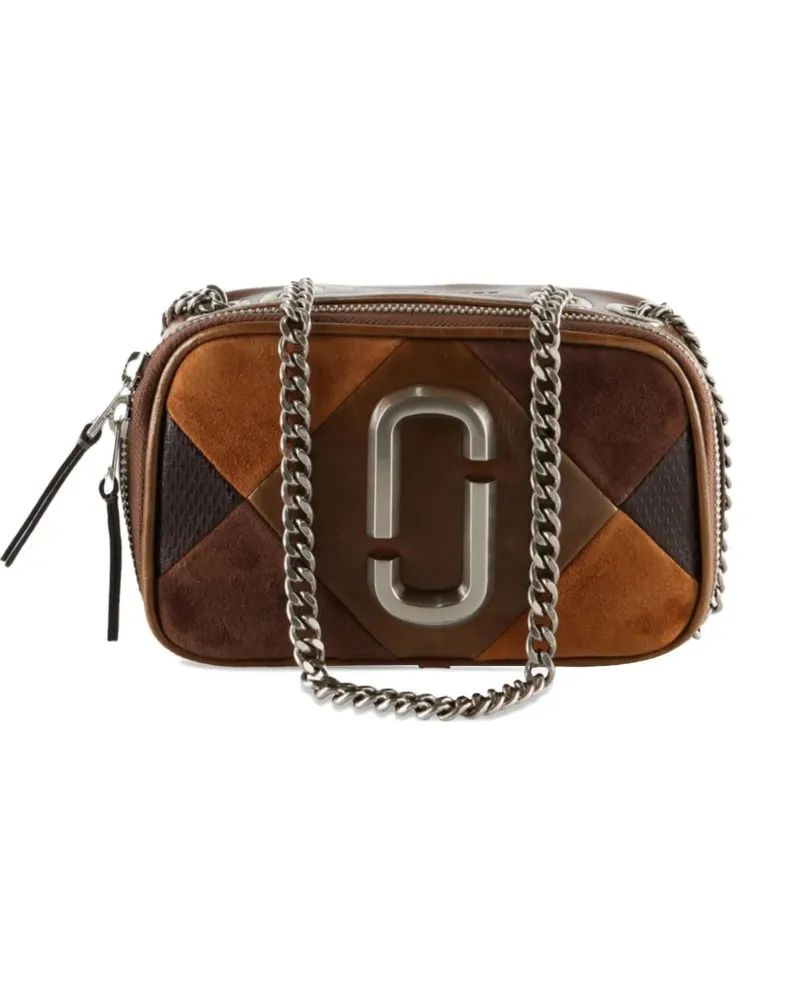 Marc Jacobs mini The Snapshot patchwork shoulder bag - Braun Braun