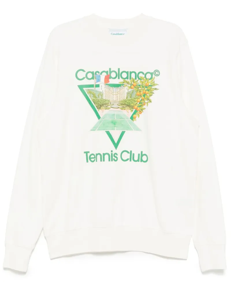 Casablanca Paris Sweatshirt mit Tennis Club Icon-Print - Nude Nude