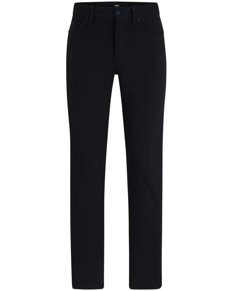 HUGO BOSS Halbhohe Slim-Fit-Jeans - Blau Blau