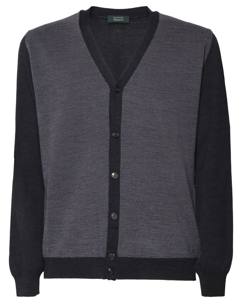 Zanone Cardigan aus Baumwolle - Grau Grau