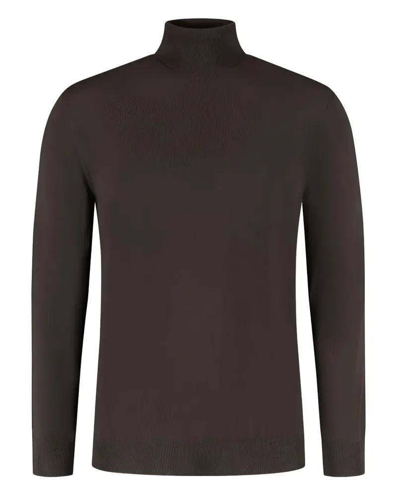 Zanone Pullover mit Stehkragen - Braun Braun
