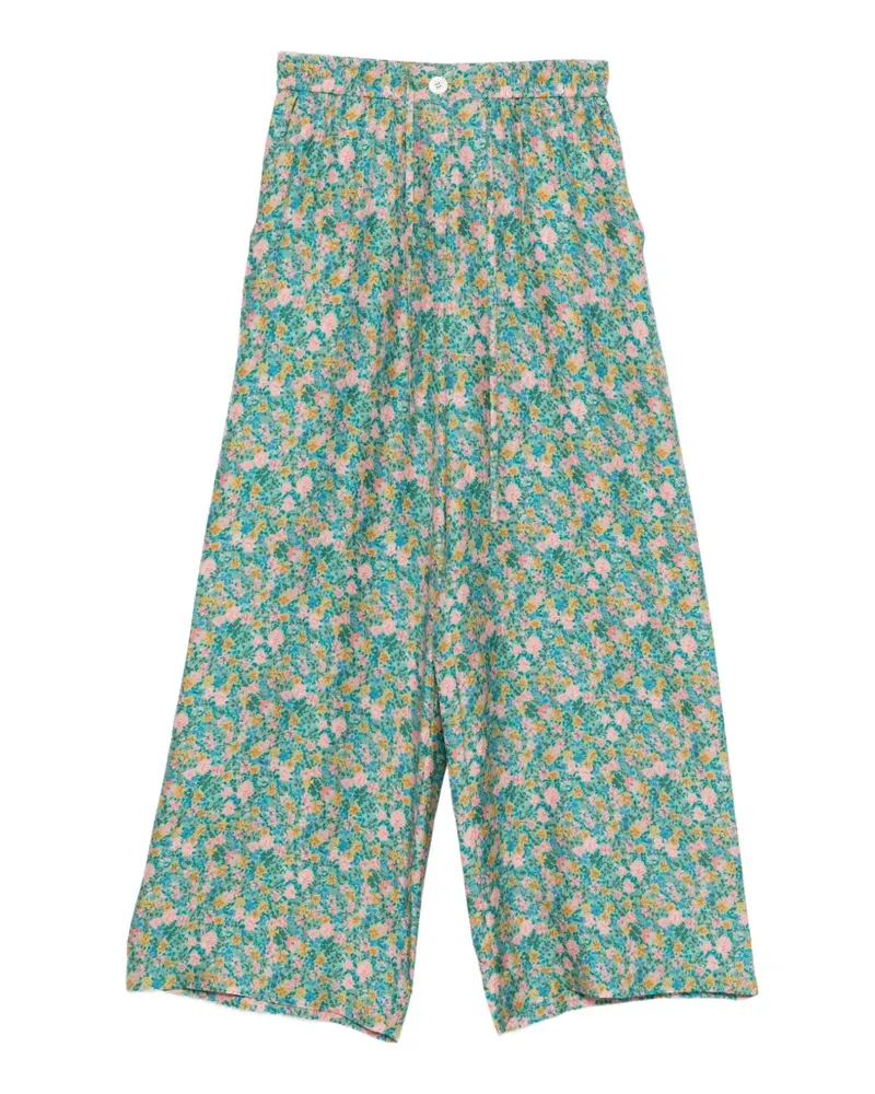 Pierre-Louis Mascia floral-printed palazzo pants - Grün Grün