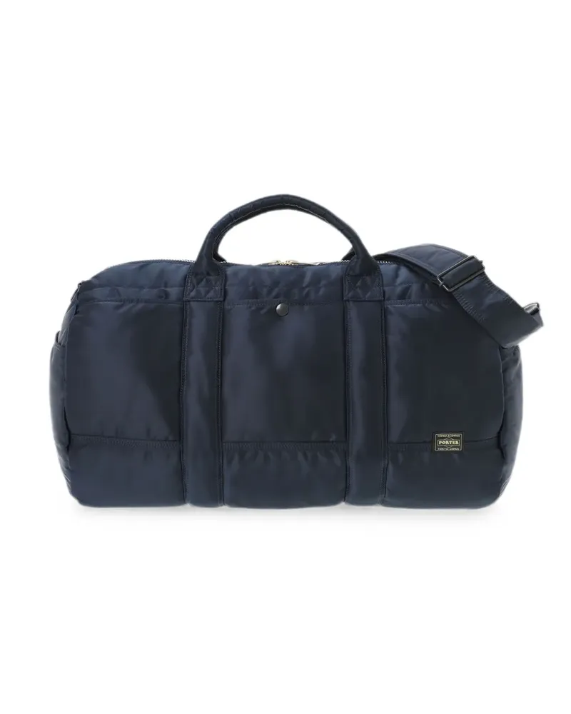 PORTER-YOSHIDA & CO large Tanker Drum logo-appliqué duffel bag - Blau Blau