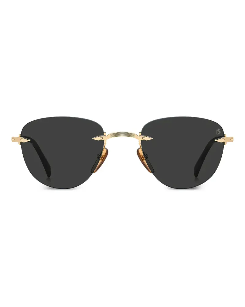 EYEWEAR by DAVID BECKHAM Rahmenlose Sonnenbrille mit geometrischer Form - Gold Gold