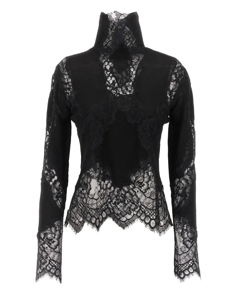 Ermanno Scervino lace blouse - Schwarz Schwarz