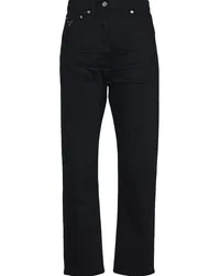 Prada Halbhohe Straight-Leg-Jeans Schwarz