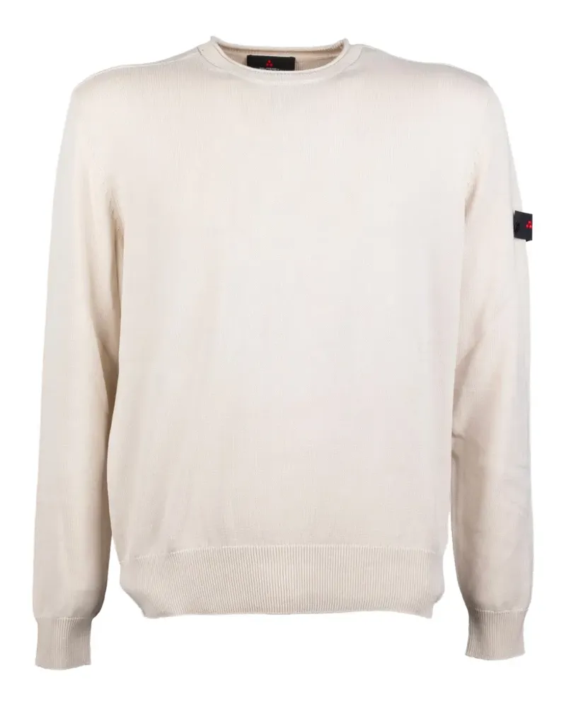 Peuterey Gestrickter Pullover mit Patch - Weiß Weiß