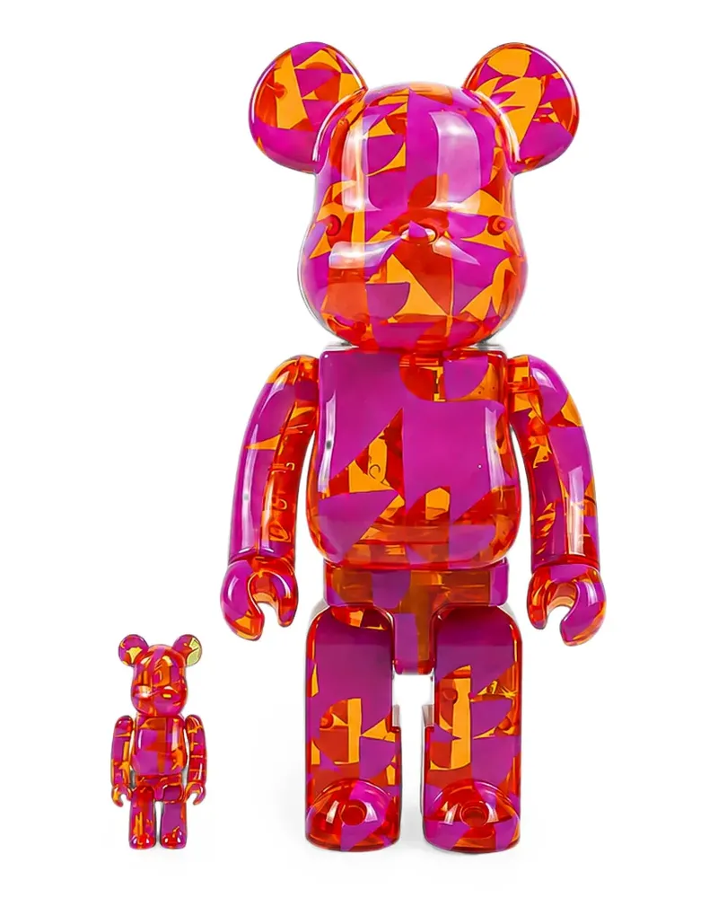 Medicom Toy x Galeries Lafayette x Be@rbrick 100%+400% Figuren-Set (2er-Set) - Rosa Rosa