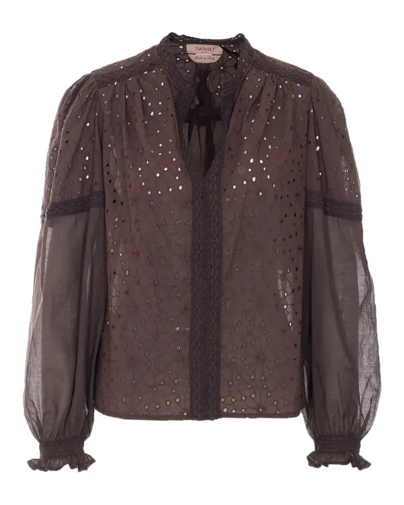 Twin-Set embroidered cotton blouse - Braun Braun