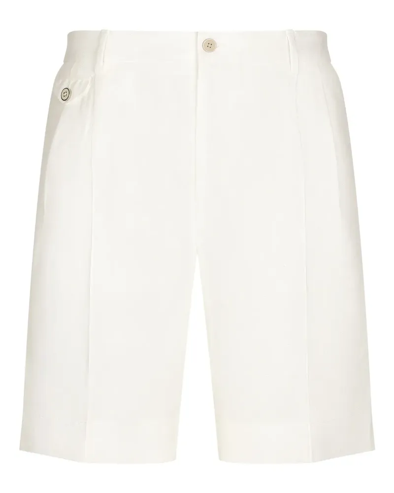 Dolce & Gabbana Bermudas aus Leinen - Weiß Weiß