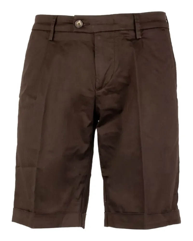 Re-HasH pleated turn-up shorts - Braun Braun