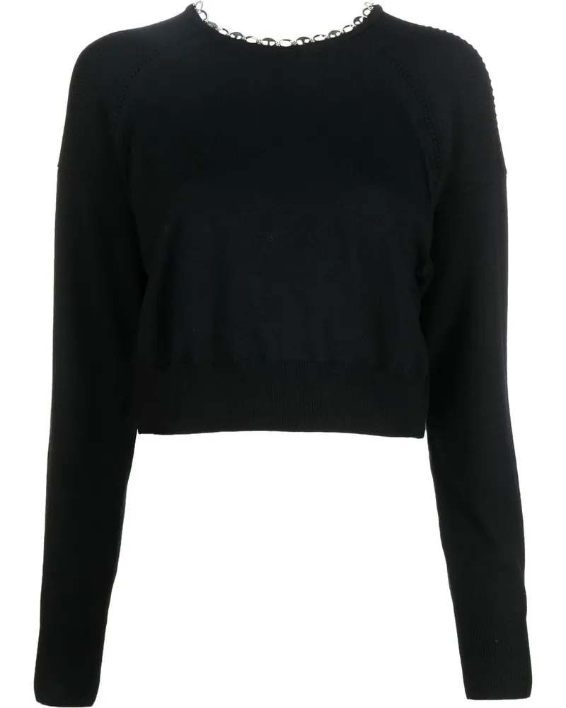 Paco Rabanne Klassischer Pullover - Schwarz Schwarz