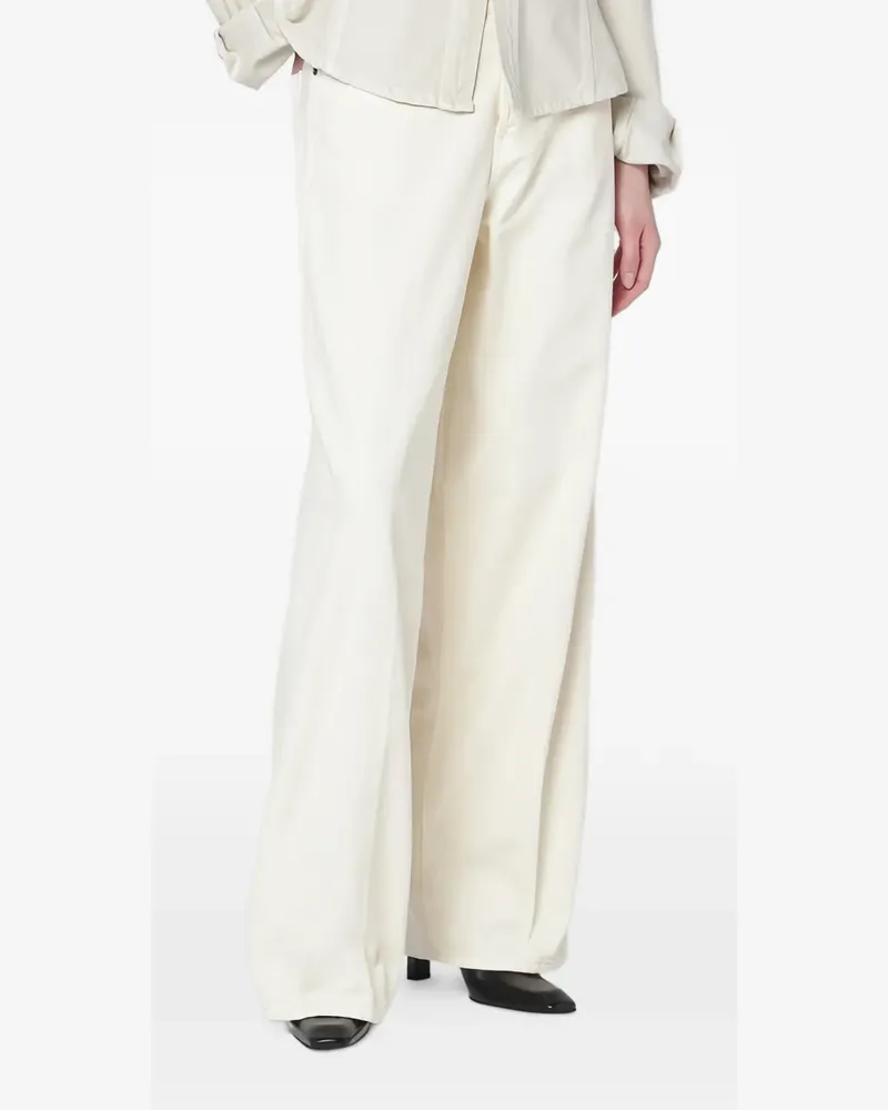 Haikure Jeans mit weitem Bein - Nude Nude