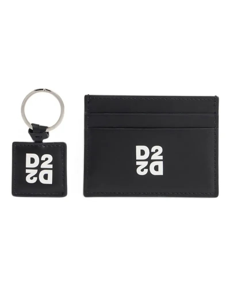 Dsquared2 Kartenetui-Geschenk-Set mit Logo-Print - Schwarz Schwarz