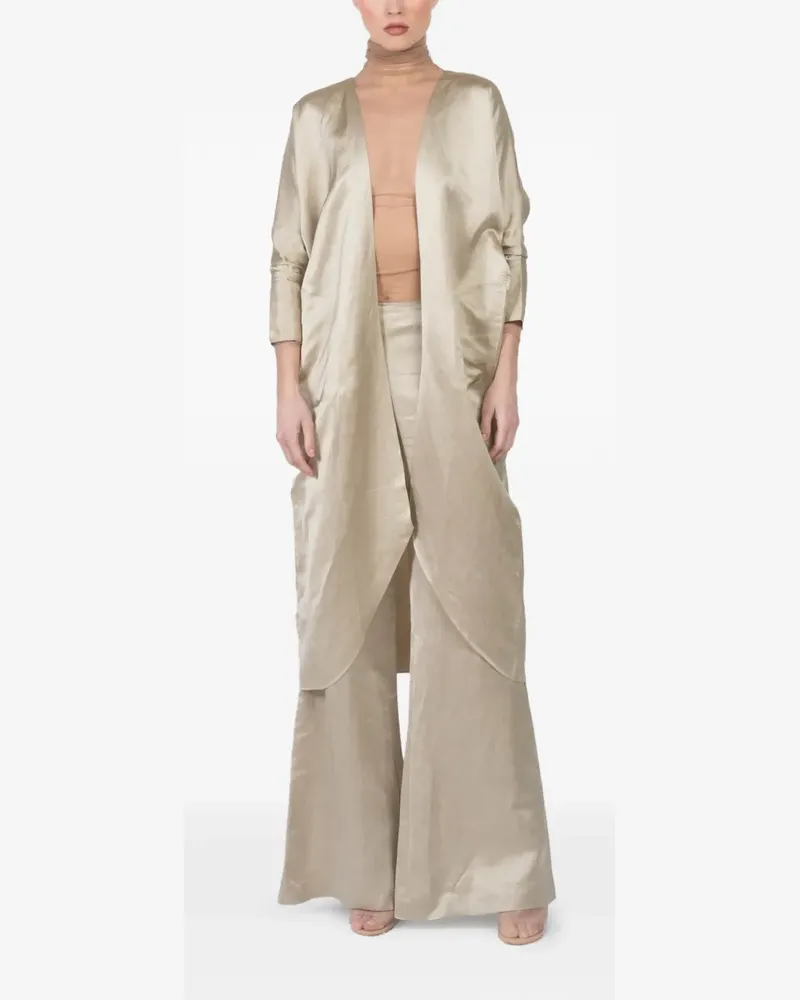 Cortana Paz longline jacket - Nude Nude