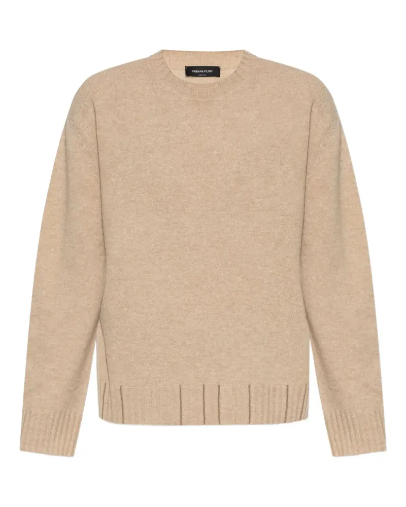 Fabiana Filippi Pullover mit Monili-Verzierung - Nude Nude