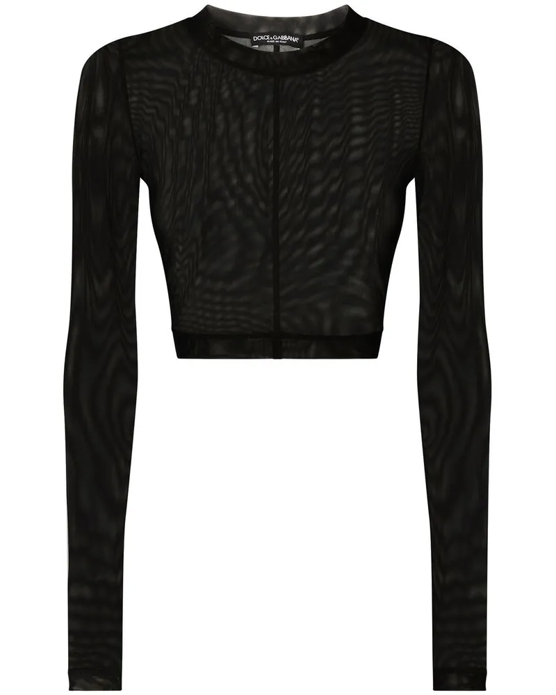 Dolce & Gabbana KIM DOLCE&GABBANA Cropped-Top - Schwarz Schwarz