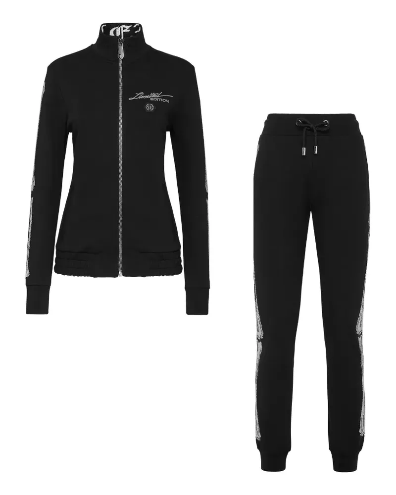 Philipp Plein logo-detail tracksuit - Schwarz Schwarz