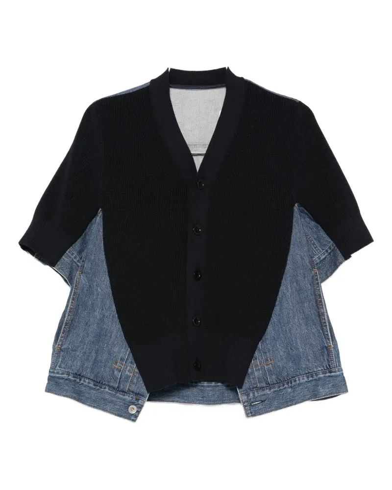Sacai V-neck jacket - Blau Blau