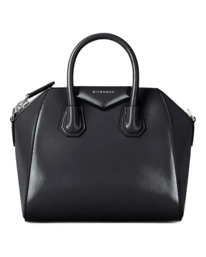 Givenchy Mini Antigona Tasche aus Leder - Schwarz Schwarz