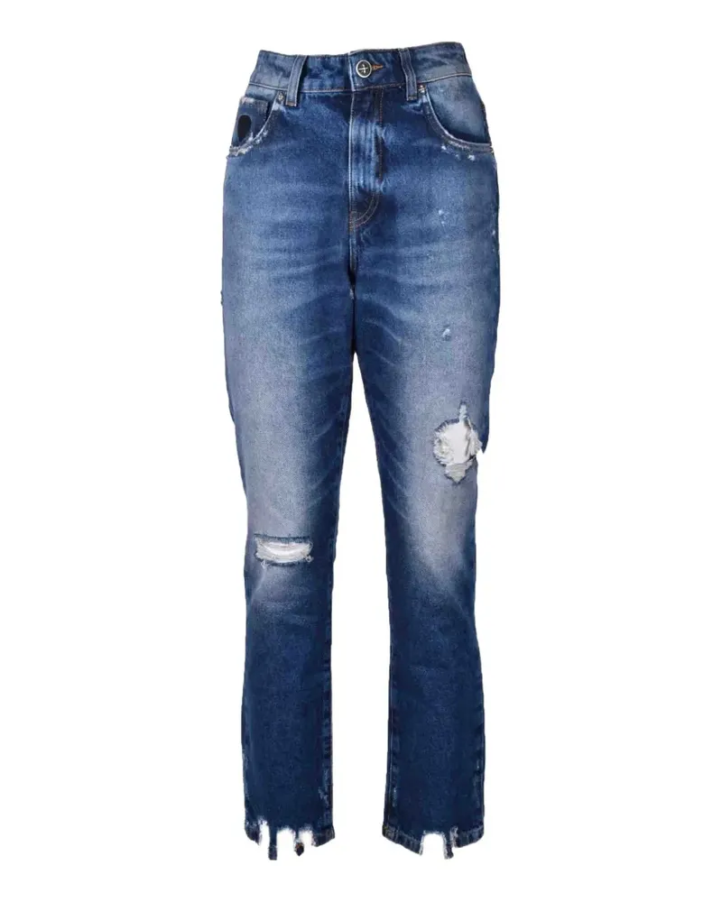 John Richmond Jeans im Distressed-Look - Blau Blau