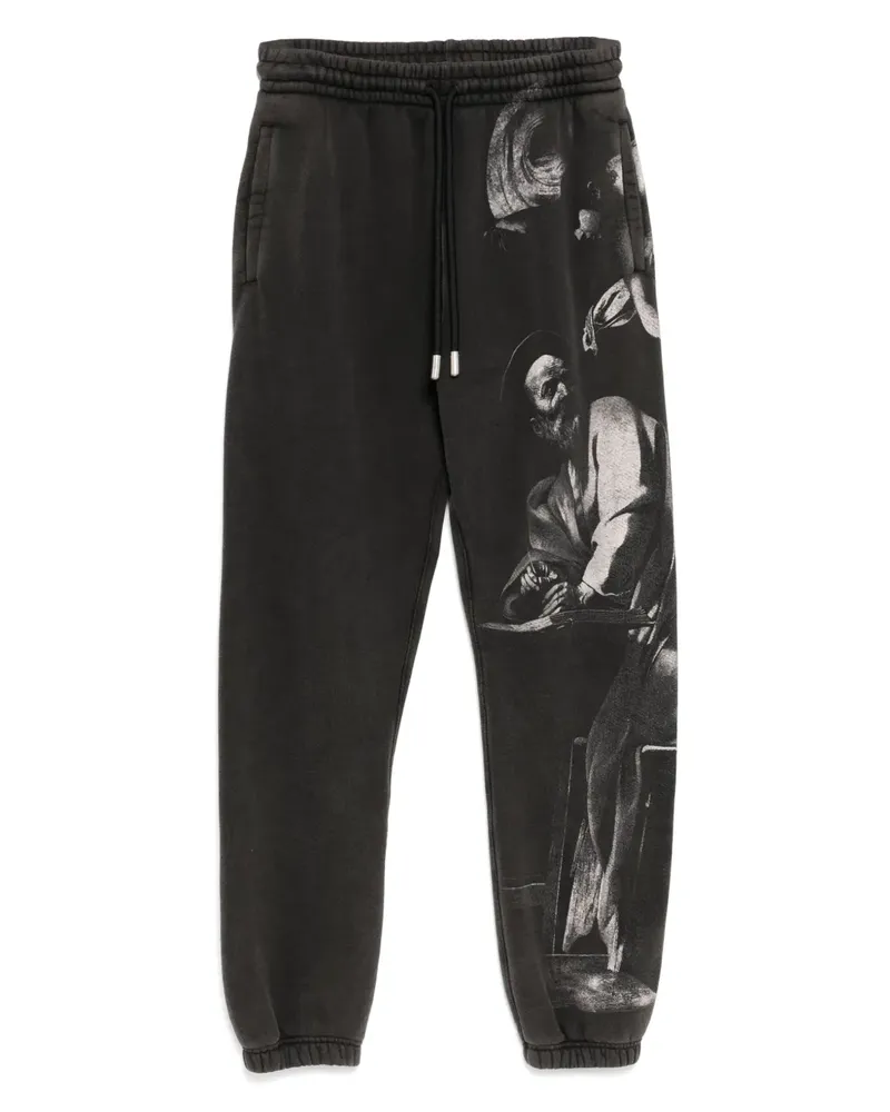 OFF-WHITE Hose mit grafischem Print - Schwarz Schwarz
