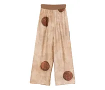 Pansy Hose mit Punkte-Print - Nude