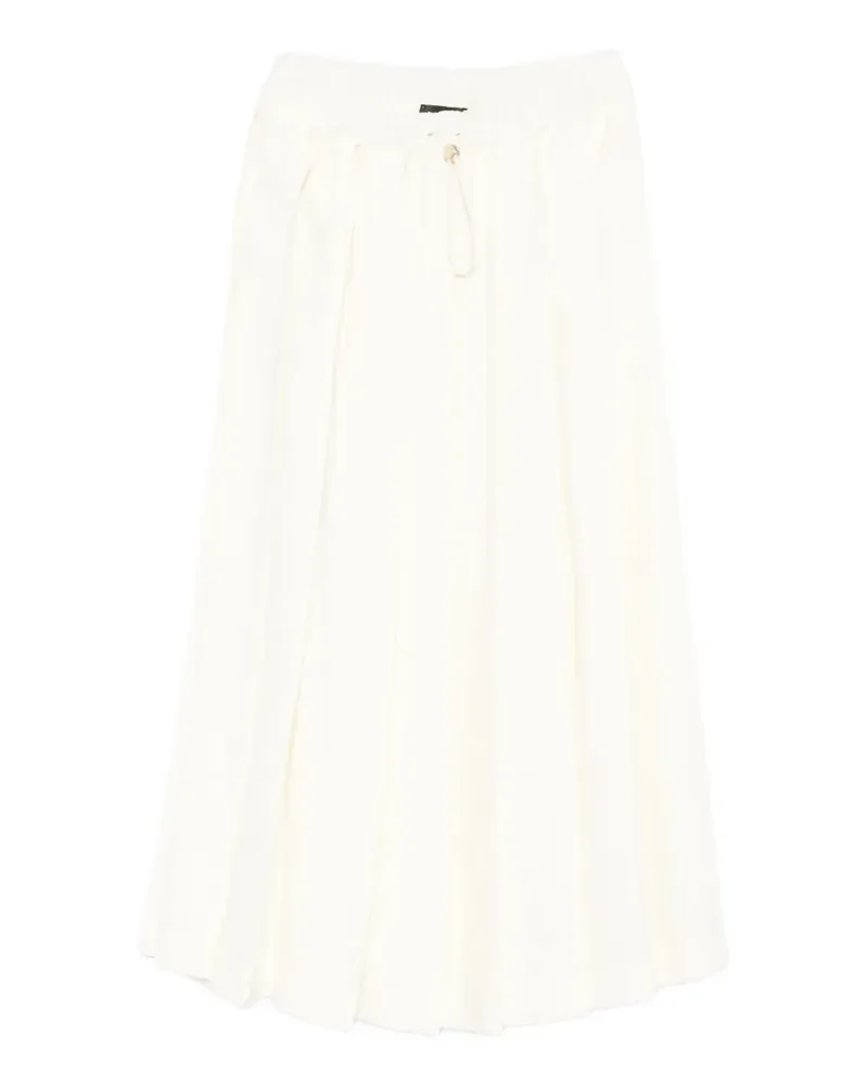 Fabiana Filippi Rock mit Falten - Weiß Weiß