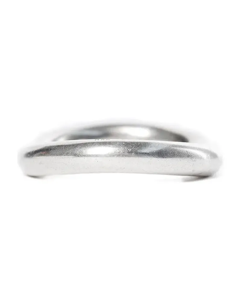 Ann Demeulemeester Ring mit Logo-Gravur - Silber Silber