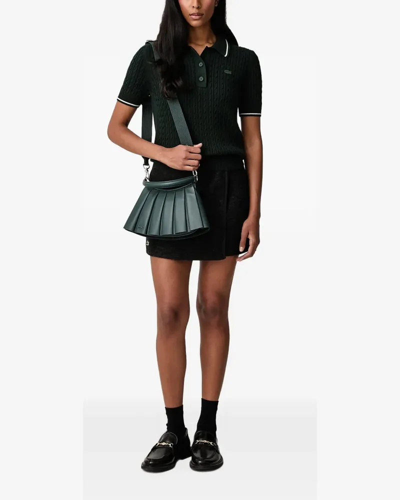 Lacoste logo-patch wrap skirt - Schwarz Schwarz
