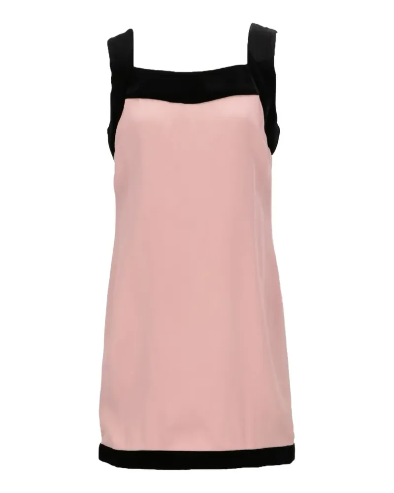 Tom Ford contrast-trim sleeveless mini dress - Rosa Rosa