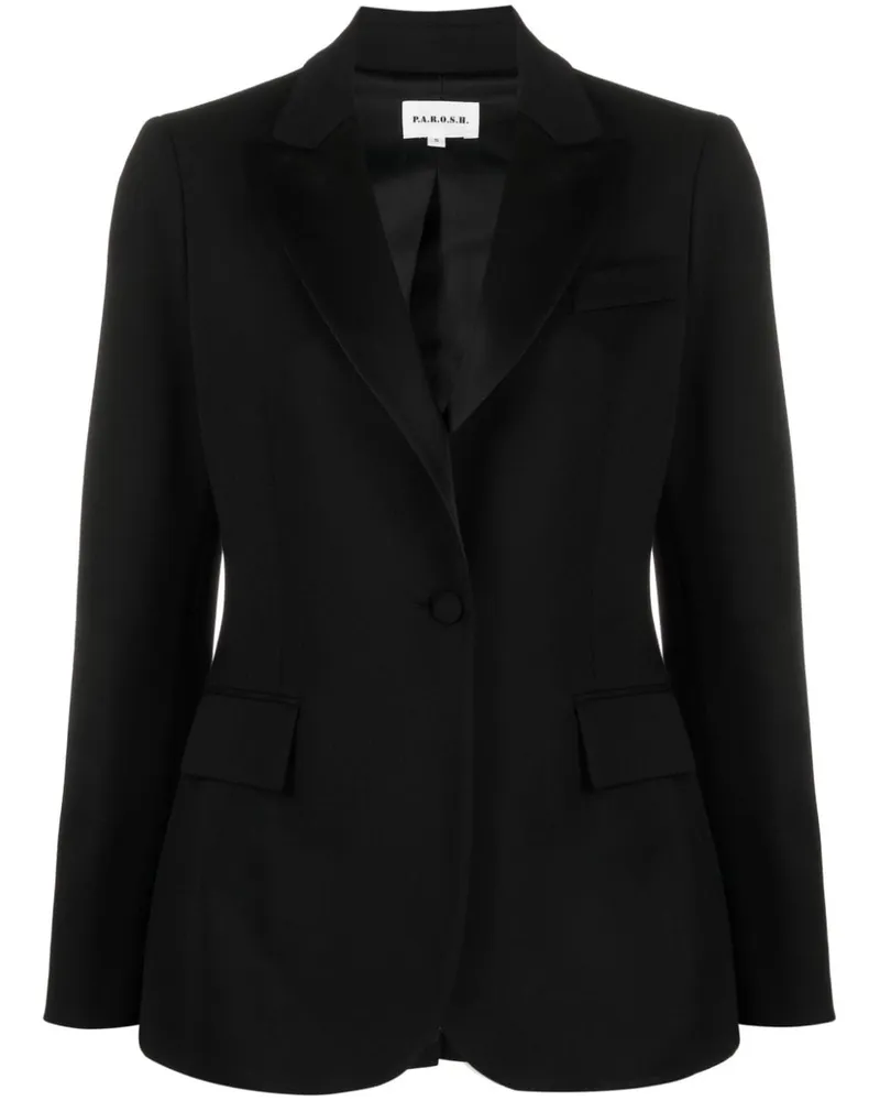 P.A.R.O.S.H. Einreihiger Blazer - Schwarz Schwarz