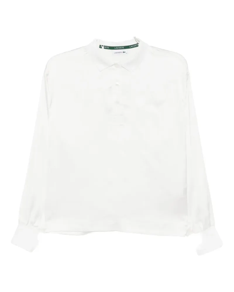 Lacoste Poloshirt mit Logo-Stickerei - Weiß Weiß