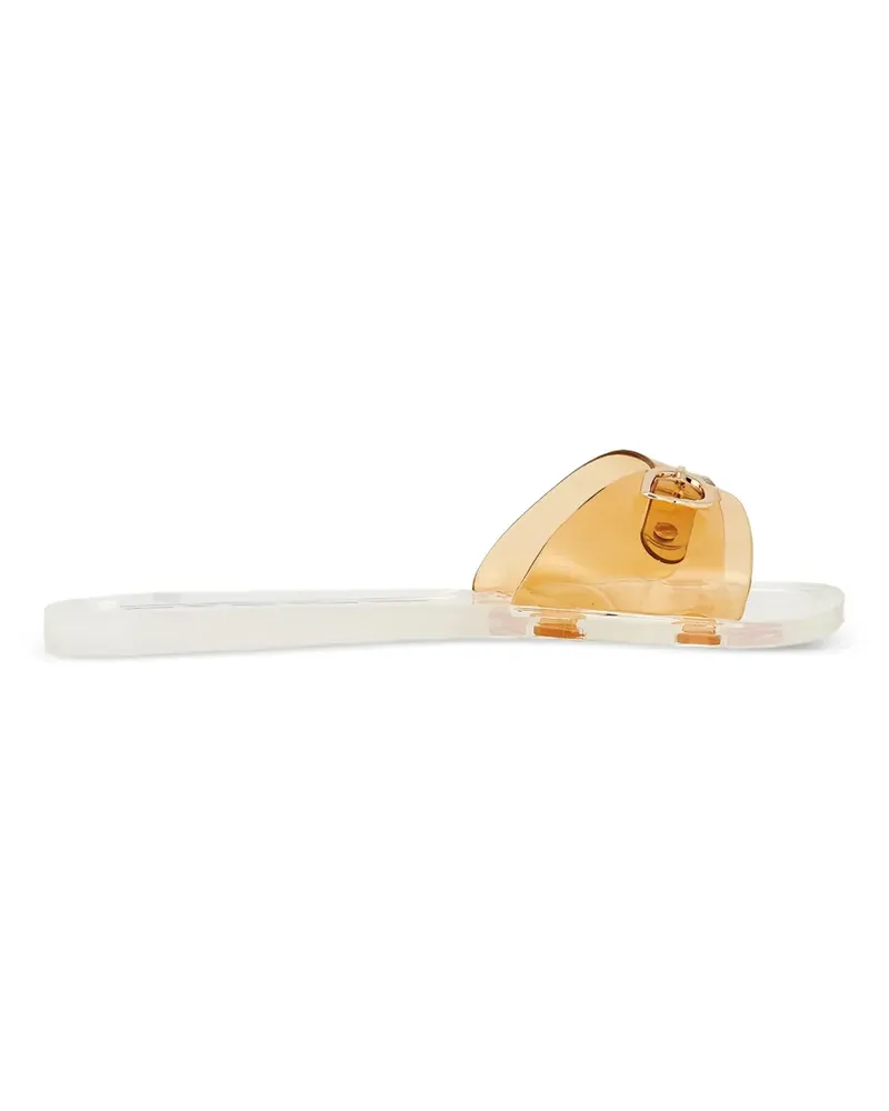 Ancient Greek Sandals Filia jelly buckle-detail slides - Weiß Weiß
