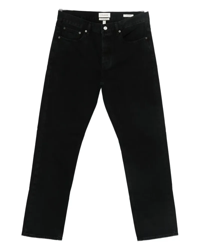 Frame Denim Jeans mit geradem Bein - Schwarz Schwarz