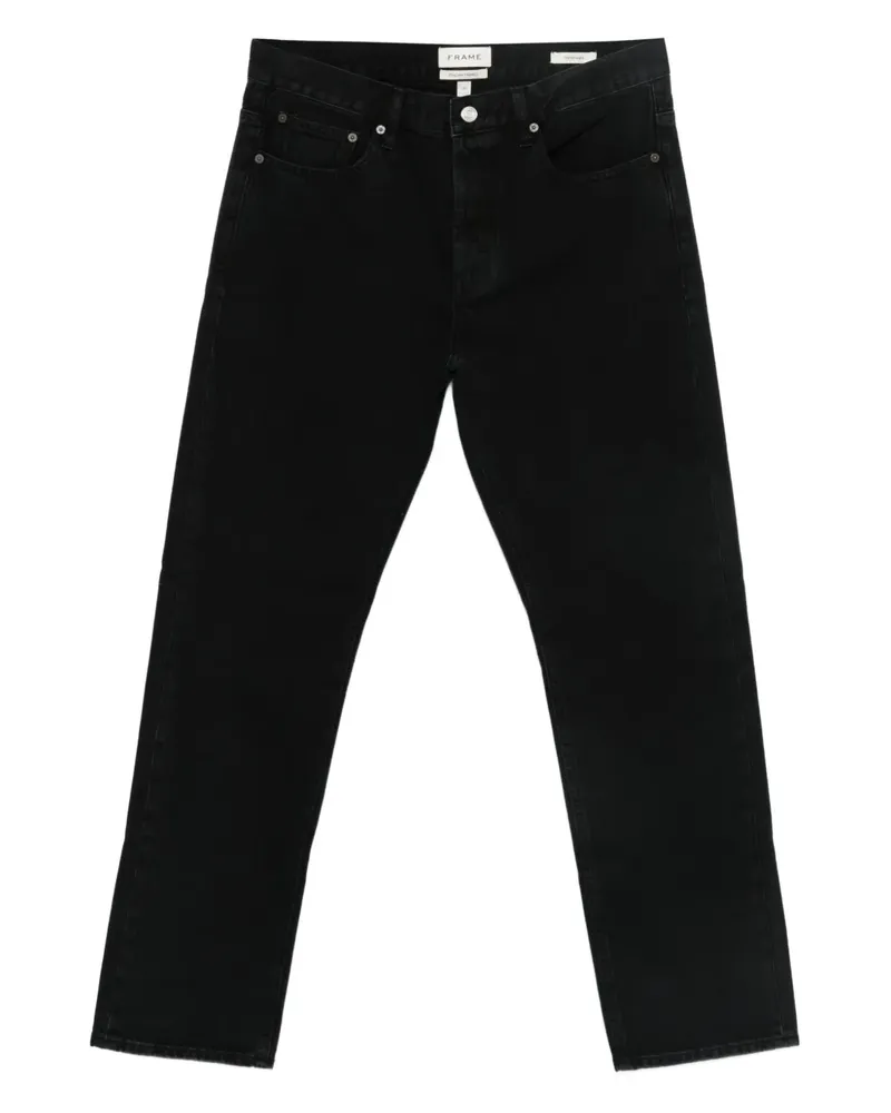 Frame Denim Jeans mit geradem Bein - Schwarz Schwarz