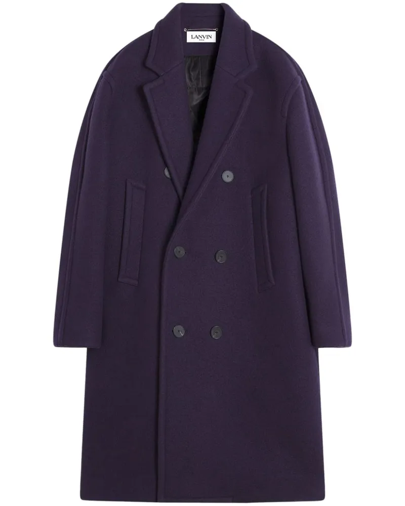 Lanvin Doppelreihiger Mantel - Violett Violett