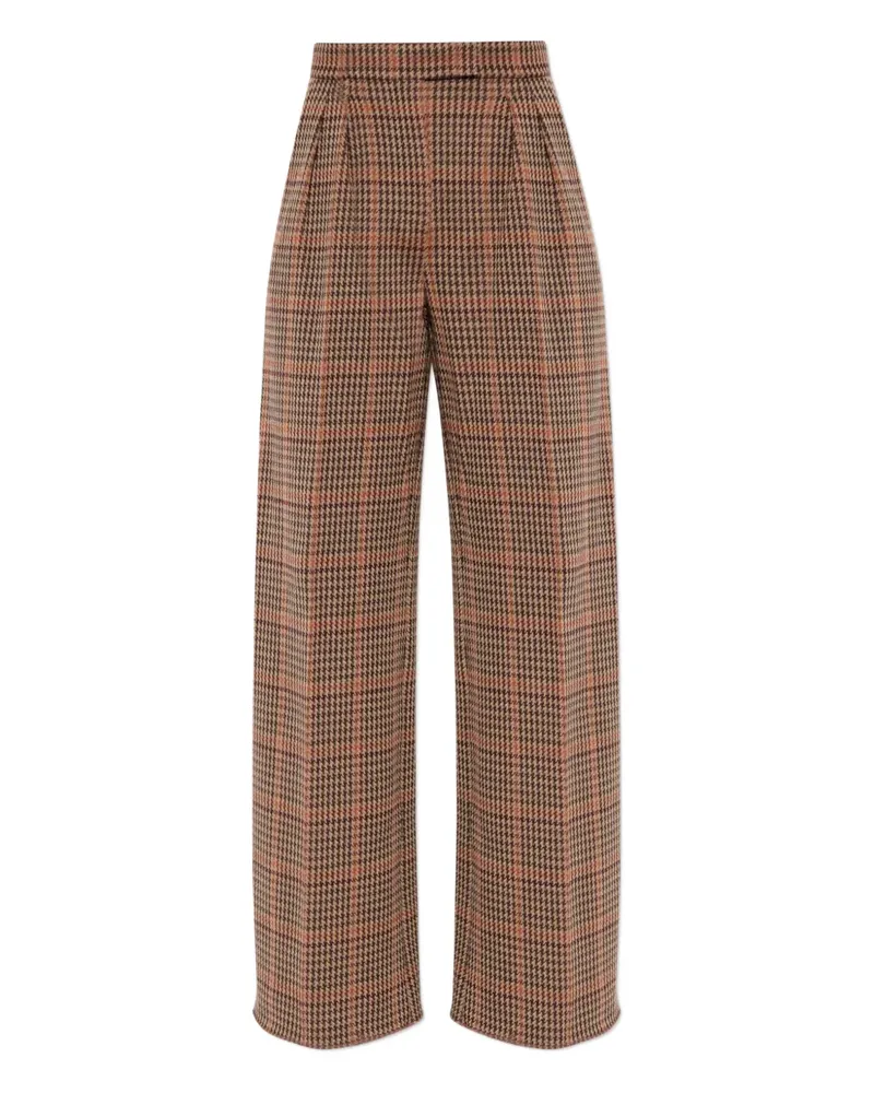 Max Mara Karierte Hose - Braun Braun