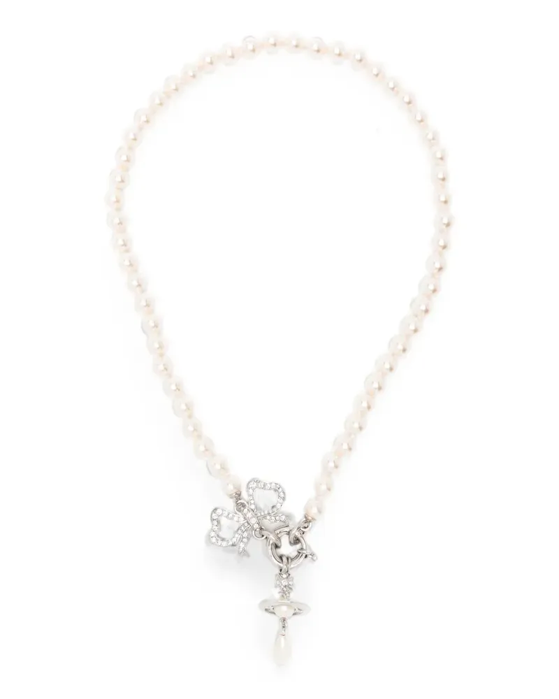 Vivienne Westwood Rigoberta Halskette mit Orb-Anhänger - Silber Silber