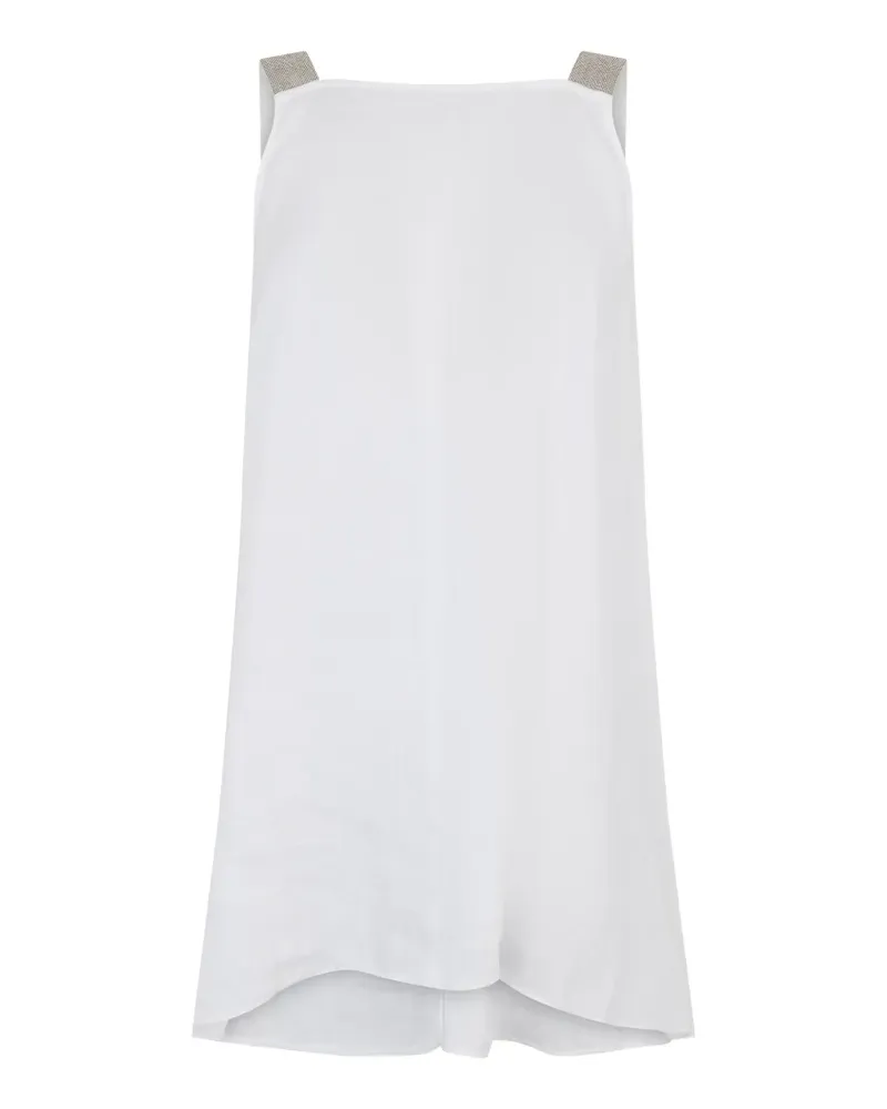 Fabiana Filippi rhinestone-embellished mini dress - Weiß Weiß