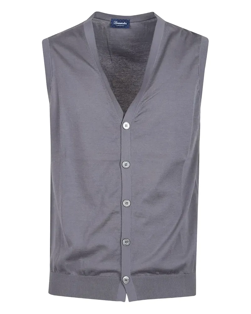 Drumohr  Strickweste mit V-Ausschnitt - Grau Grau