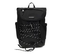 Rucksack mit Karabiner-Detail - Schwarz